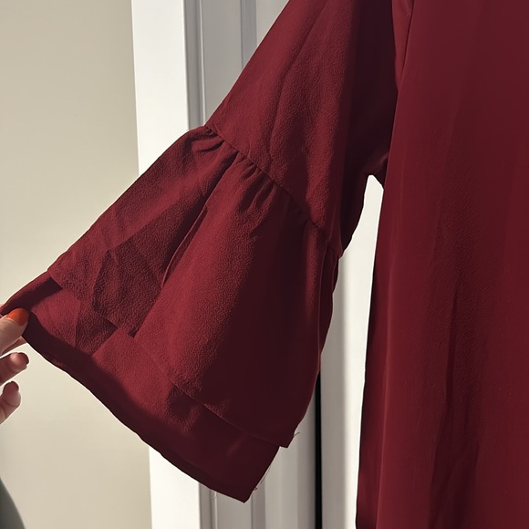 Wine Red Dress - Picture 5 of 7